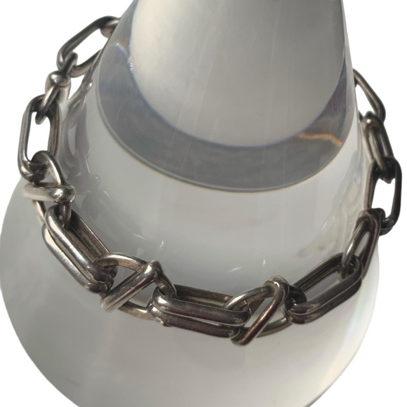 Made in Italy Sterling Silver Link Chain Bracelet Italian Unisex Women’s Men’s - Picture 3 of 6